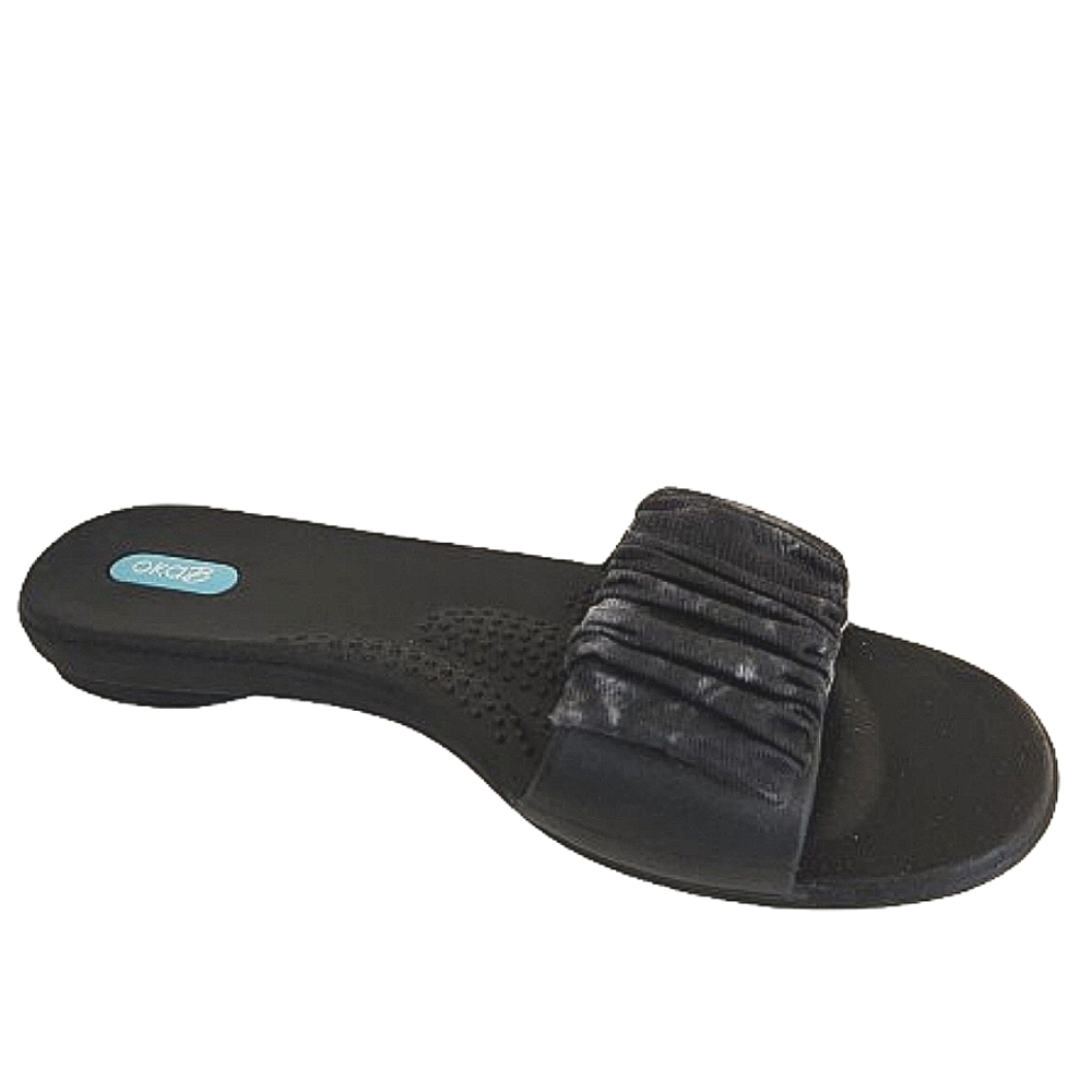 NWT Oka b Black Carissa Slide Sandals Size Large 10-11
